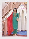 Nazakat Vol 2 By Radhika Vertican Silk Kurti With Bottom Dupatta Exporters In India